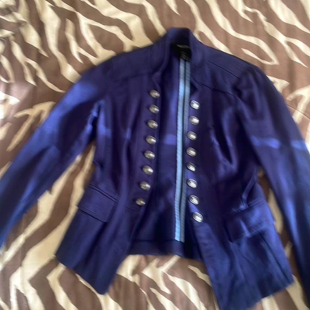 White House a Black Market navy blue sport coat